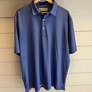 Donald Ross Men's Blue Performance Tech Golf Polo Shirt Size XL